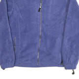 NORTH END Mens Blue Jacket M Polyester Blend Zip Fleece Plain Casual Outerwear