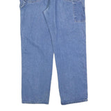 DICKIES Mens Relaxed Blue Denim Light W38 L30 Casual Cotton Blend Zip Jeans