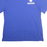 NIKE Mens Blue HSE Soccer Graphic T-Shirt XL Short Sleeve Crew Neck Cotton