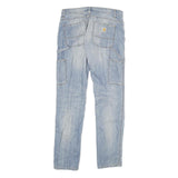 CARHARTT Womens Jeans Blue Regular Straight Denim Rinse W28 L32 Workwear