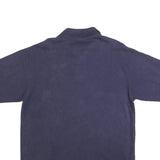 COTTON DELUXE Mens Navy Blue Big Ten Conference Short Sleeve Polo Shirt L