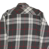 DAKOTA Mens Black & Grey Check Cotton Blend Button Jacket M Casual Fit