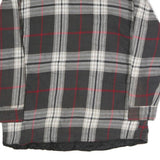 DAKOTA Mens Black & Grey Check Cotton Blend Button Jacket M Casual Fit