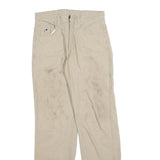 BULWARK Mens Cotton Blend Beige Regular Regular Fit Trousers W30 L34 Workwear