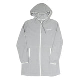ATHLETIC XPRESS Womens Grey Hooded Zip Jacket S Polyester Blend Casual