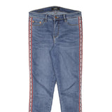 DIESEL Womens Slim Blue Denim Slim Jeans W28 L28 Logo Tape Stripe