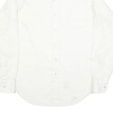 EXCELLO Mens White Shirt L Classic Button Long Sleeve Formal Polyester Blend