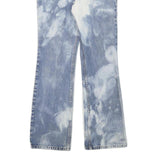 LEVI'S 517 Bootcut Womens Jeans Blue Cotton Blend Regular W26 L30 Bleach Effect