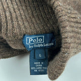 Age 6 Polo By Ralph Lauren Zip Up - XS Brown Wool