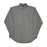 Ralph Lauren Checked Flannel Shirt - Medium Gray Cotton