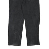 WRANGLER Mens Black Regular Fit Straight Leg Denim Jeans W34 L28 Zip Closure