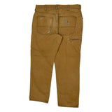 Carhartt Carpenter Trousers - 34W 30L Brown Cotton