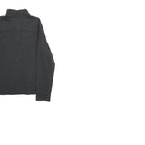 CALVIN KLEIN Mens Charcoal Grey Plain Pullover Crew Neck Basic Knit Jumper L