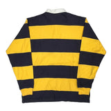 Polo Sport Striped Rugby Shirt - Large Yellow Cotton