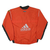 ADIDAS Mens Red & Black Equipment Track Jacket L Polyester Blend Zip