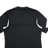 ADIDAS Mens Black & White Graphic T-Shirt L Short Sleeve V-Neck Sports Casual