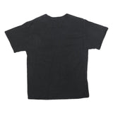 CHAMPION Mens Black Graphic T-Shirt M Short Sleeve Crew Neck Cotton Blend