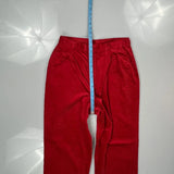 Lacoste Cord Pants - 30″ Waist Red Corduroy