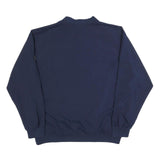 NIKE Mens Blue Crew Neck L Polyester Sweatshirt Pullover Long Sleeve Lightweight