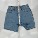 Levis Denim Shorts - 32W US 10 Blue Cotton