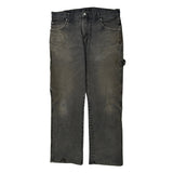 Dickies Double Knee Carpenter Pants - 36W 31L Gray Cotton