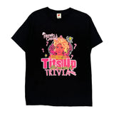 Hanes Graphic T-Shirt - Medium Black Cotton