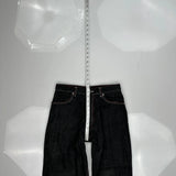 Evolution Wide Leg Jeans - 30W 28L Dark Wash Cotton