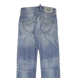 LEVI'S Mens Blue Regular Straight Denim Medium W28 L29 Classic Cotton Blend Zip