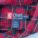 Chaps Ralph Lauren Checked Shirt - XL Red Cotton