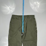 Carhartt Dungarees - 36W 32L Green Cotton