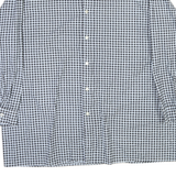 LOTUS Mens Black & White Check Shirt XL Cotton Button Down Casual Formal