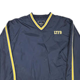 HOLLOWAY Mens Navy Blue & Yellow V-Neck XL Sweatshirt Lawrence Twp Fire Team