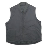 DICKIES Mens Black Cotton Blend Quilted Jacket XL Workwear Zip Pockets