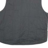 DICKIES Mens Black Cotton Blend Quilted Jacket XL Workwear Zip Pockets