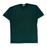 90S Blank Unbranded T-Shirt - 2XL Green Cotton Blend