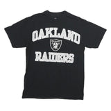 MAJESTIC Mens Black Oakland Raiders Graphic T-Shirt M Short Sleeve Crew Neck