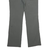 POLARINO Womens Polyester Blend Green Regular Fit Straight Leg Trousers W32 L34