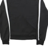 PUMA Womens Black & White Track Jacket L Polyester Blend Zip Athletic Sportswear