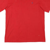 CHAMPION Mens Red Plain T-Shirt L Short Sleeve Crew Neck Classic Cotton Blend