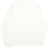 H&M Mens White Corduroy Hoodie M Casual Pullover Drawstring Hooded Sweatshirt