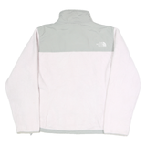 THE NORTH FACE Womens White & Grey Jacket M Polyester Zip Casual Outdoor Warm