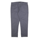 CALVIN KLEIN Mens Cotton Blend Grey Slim Straight Trousers W38 L30 Stylish