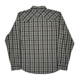 Levis Checked Shirt - Large Gray Cotton