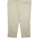 POLO RALPH LAUREN Mens Beige Cotton Blend Relaxed Straight Trousers W36 L32