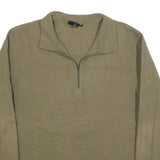 PATAGONIA Mens Beige Plain Pullover Quarter Zip Basic Knit Jumper L Outdoor