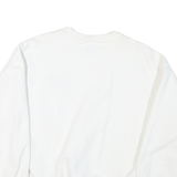 Mens White Sweatshirt SF Crew Neck XL Cotton Blend Casual Pullover