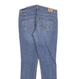 LEVI'S 524 Womens Jeans Blue Slim Skinny Denim Medium W30 L28 Cotton Blend Zip