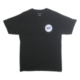 CHAMPION Mens Black Graphic T-Shirt M Short Sleeve Crew Neck Cotton Casual