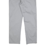 CALVIN KLEIN Mens Cotton Blend Grey Slim Straight Trousers W34 L30 Stylish