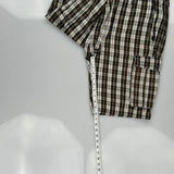 Levis Checked Cargo Shorts - 36W 10L Black & White Cotton